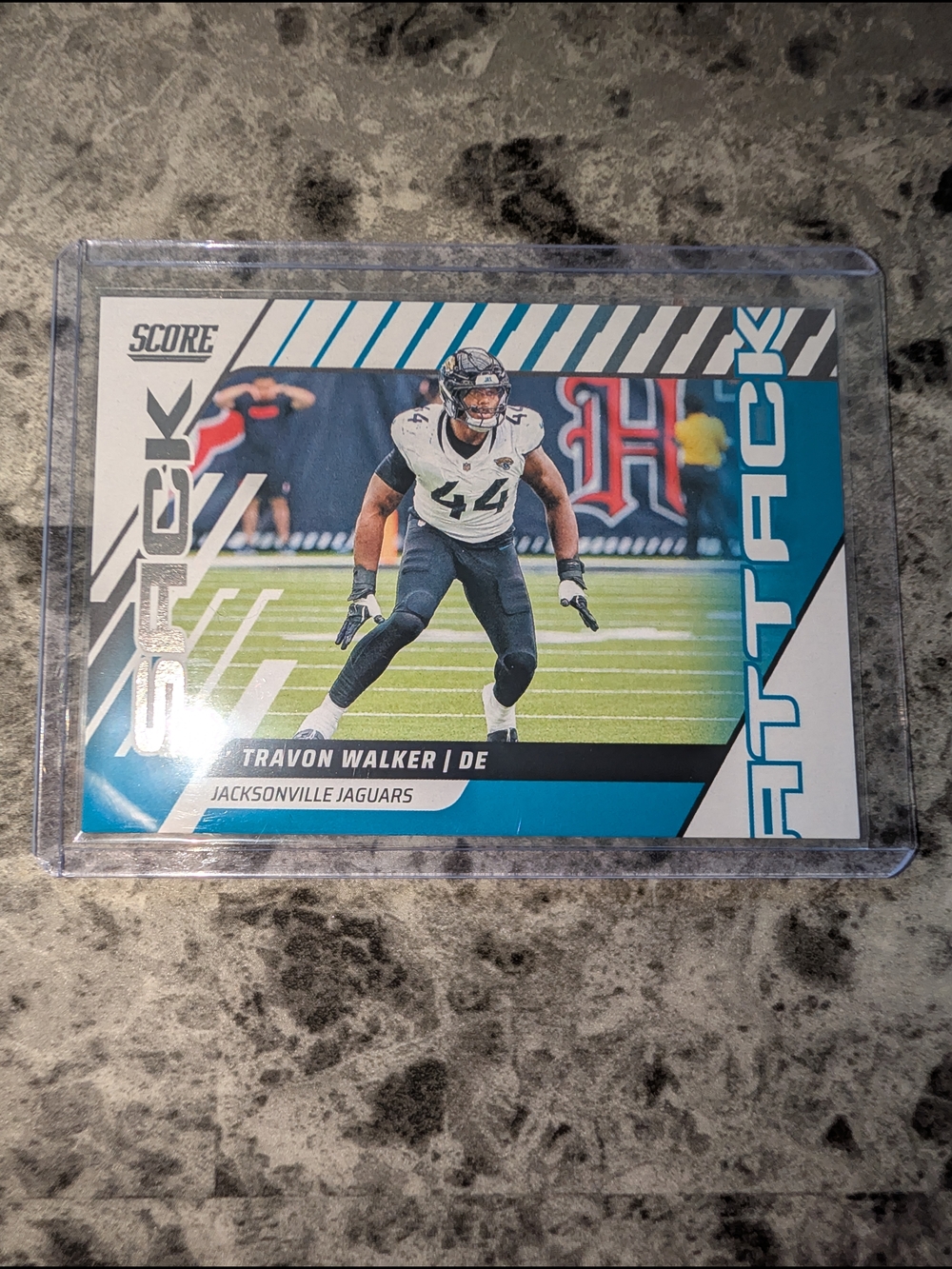 2025 Panini Score #15 Travon Walker Sack Attack - Jacksonville Jaguars